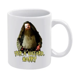 Yer A Wizard Harry Robbie Coltrane Hagrid Quote White White Mug