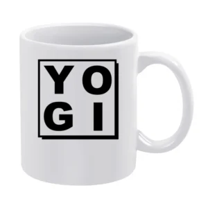 Yogi Fun Spiritual Yoga Lover Graphic White Mug