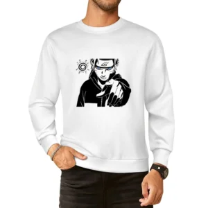 You - uzumaki pointing finger kurama seal naruto shippuden anime manga European Size Pullover Sweater