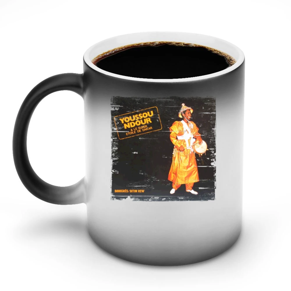 Youssou Ndour Immigres Album Cover Distressed Image Discoloration Mug