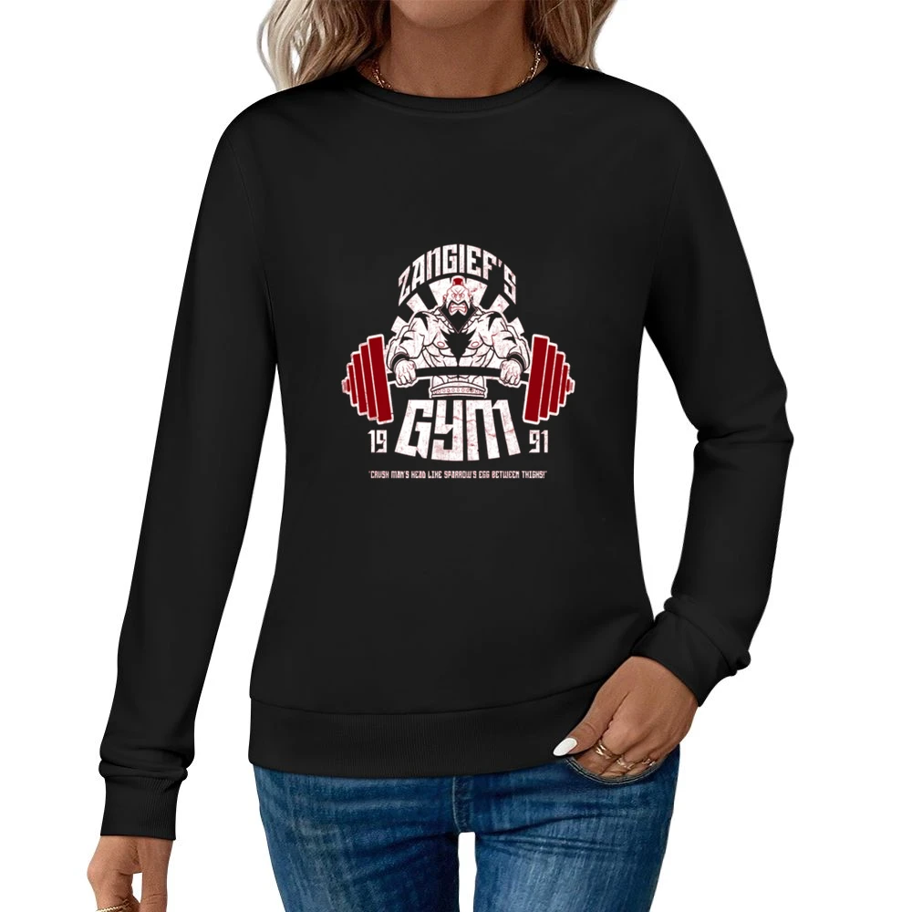 Zangief's Gym Tshirt Women Pullover Sweatshirt