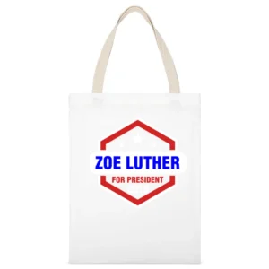 Zapp Brannigan For President 2016 Futurama TV Show White Canvas Tote Shopping Bag