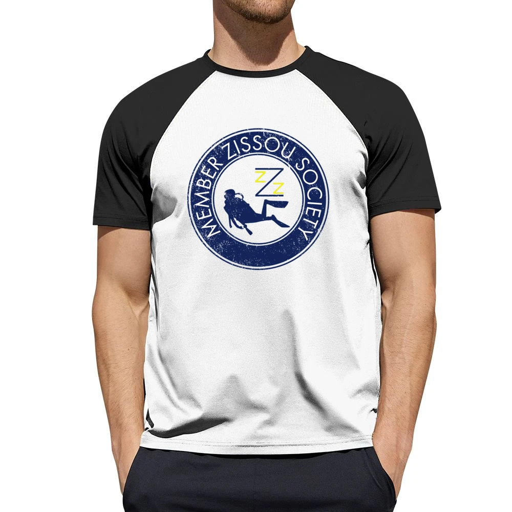 Zissou Society Member Life Aquatics Wes Anderson Comedy Movie Fan Vint Men Short Sleeve T-Shirt