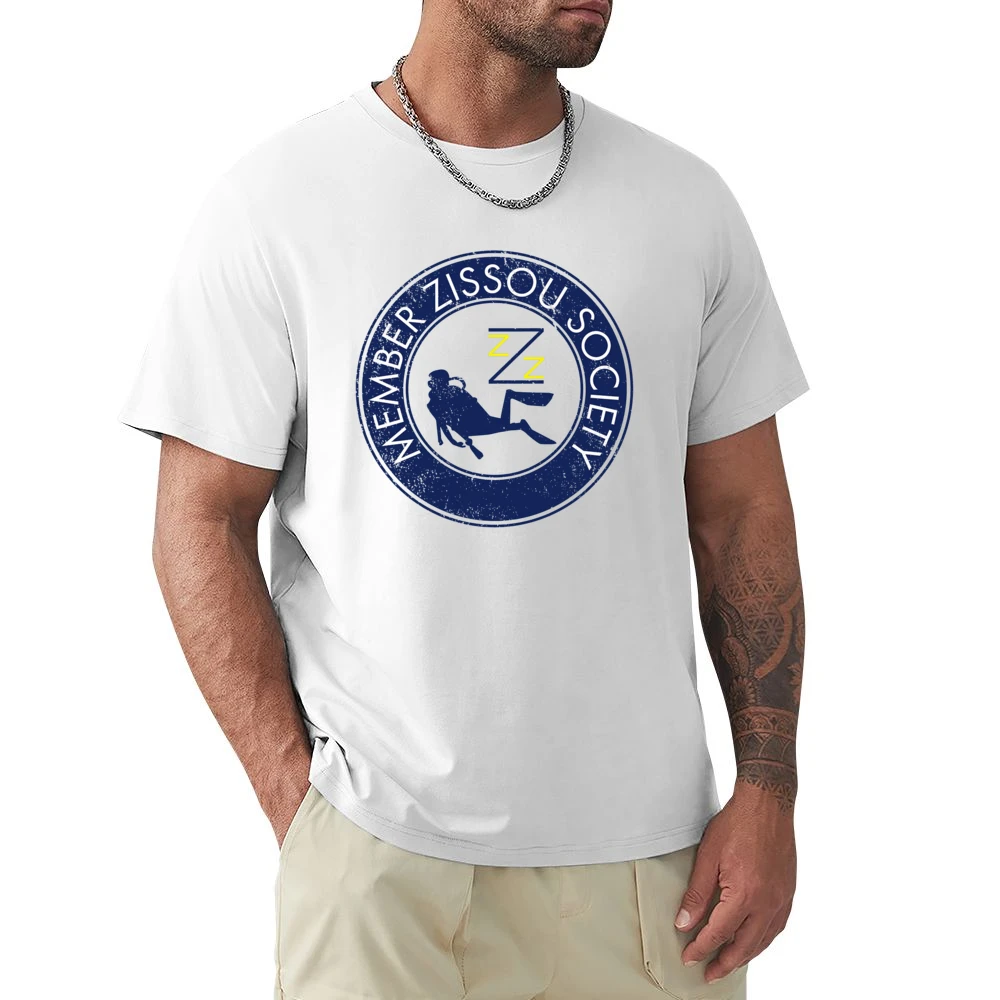 Zissou Society Member Life Aquatics Wes Anderson Comedy Movie Fan Vint Premium Men T-shirt