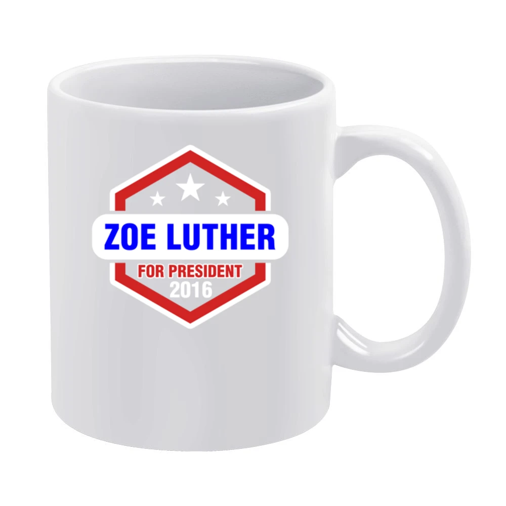 Zoe Luther For President 2016 Luther TV Show White Mug