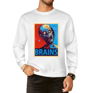 Zombie Brains tshirt European Size Pullover Sweater