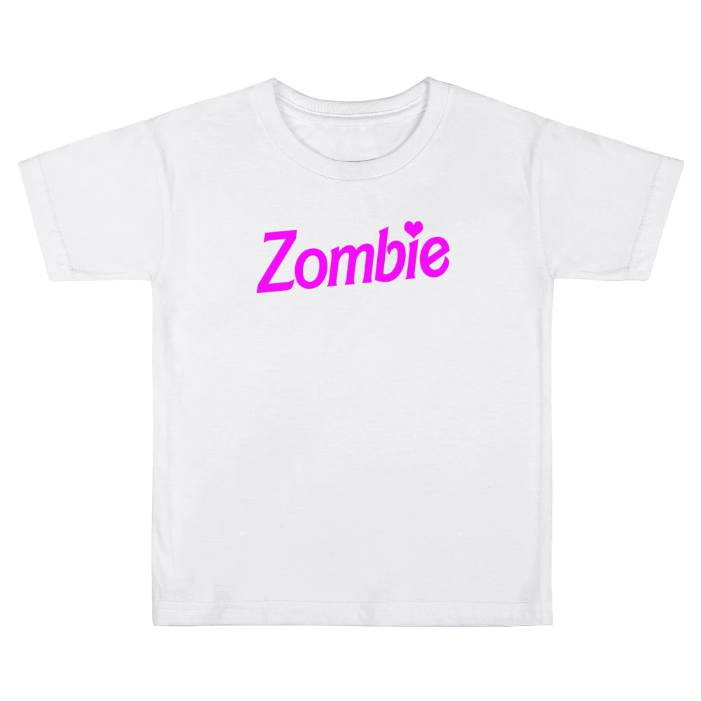 Zombie Fun Halloween Costume Barbie Parody Kids Boys Girls T-Shirt