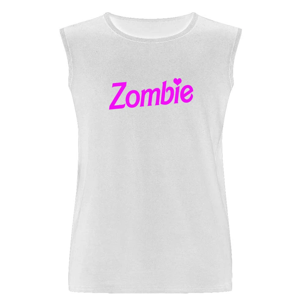 Zombie Fun Halloween Costume Barbie Parody Men Sleeveless T-Shirt