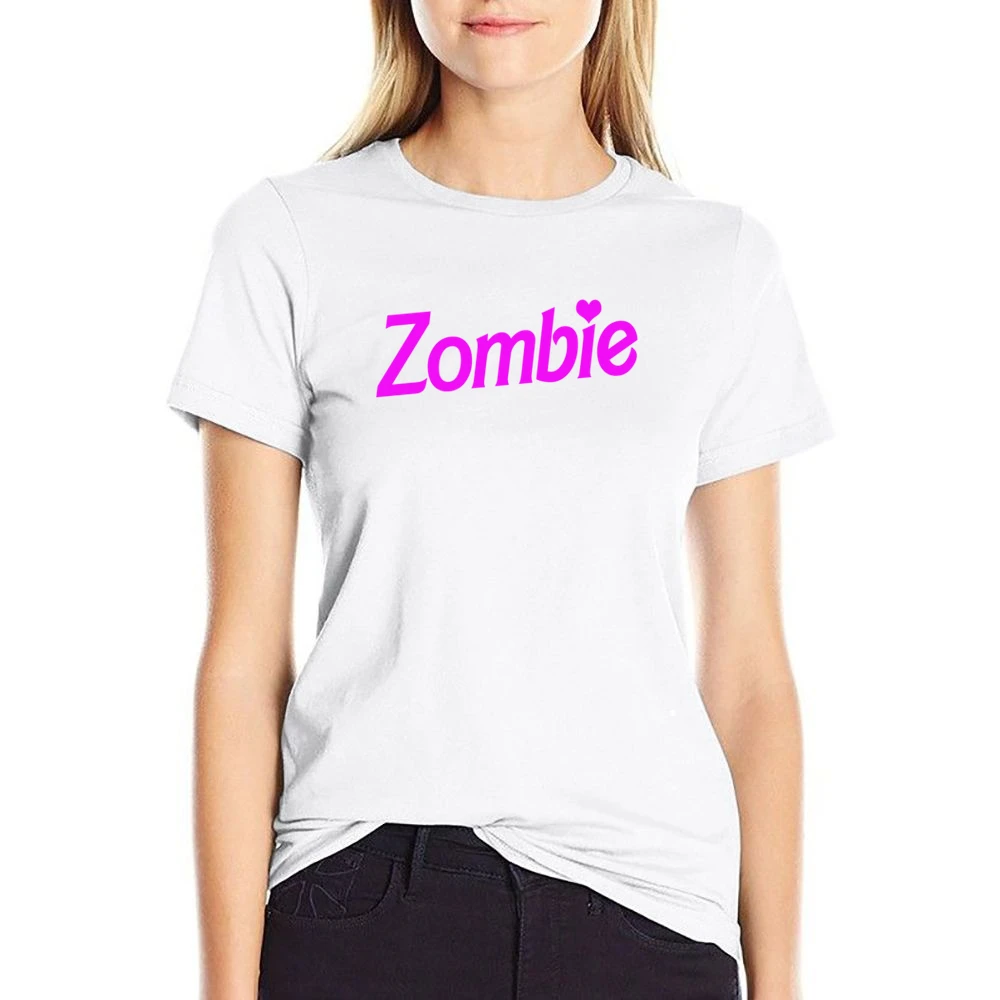 Zombie Fun Halloween Costume Barbie Parody US Size Women Ladies T-shirt