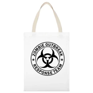 Zombie Outbreak Response Team Im02 White Canvas Tote Shopping Bag