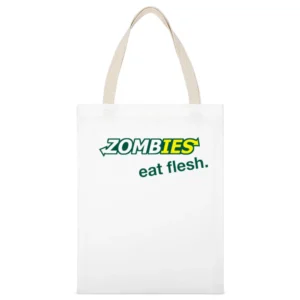 Zombie highway White Canvas Tote Shopping Bag