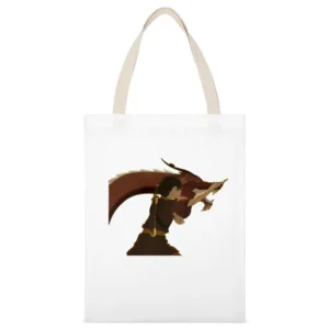 Zuko The dancing dragon Fire nation Banished prince avatar legend of A White Canvas Tote Shopping Bag