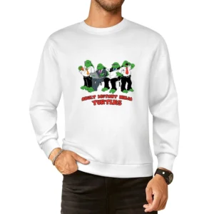 adult mutant ninja turtles TMNT funny parody European Size Pullover Sweater
