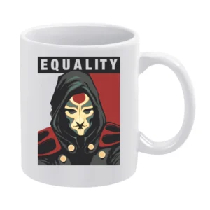 amon for presidentn banders are allowed Avatar korra Fight for equali White Mug