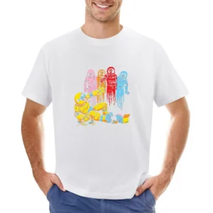 astronout ghost Asian Size Men T-Shirt