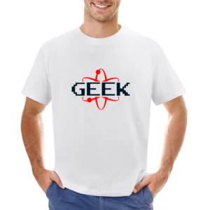 atomic geek funny Asian Size Men T-Shirt