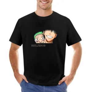 baby Beel and Oga tatsumi Beelzebub manga characters Asian Size Men T-Shirt