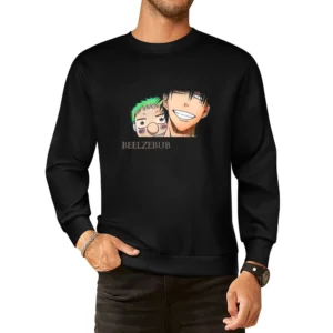 baby Beel and Oga tatsumi Beelzebub manga characters European Size Pullover Sweater