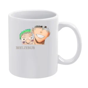 baby Beel and Oga tatsumi Beelzebub manga characters White Mug