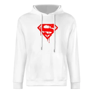 bloody supermen super hero logo European Size Men Hoodie