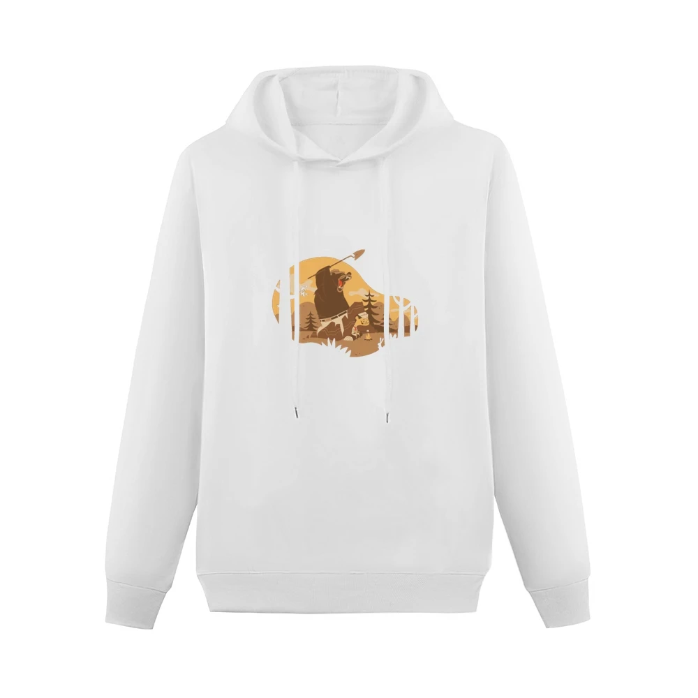 camp on woods funny art Men Hoodie Without Pocket