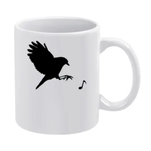 catching melody bird White Mug