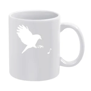 catching melody bird White Mug
