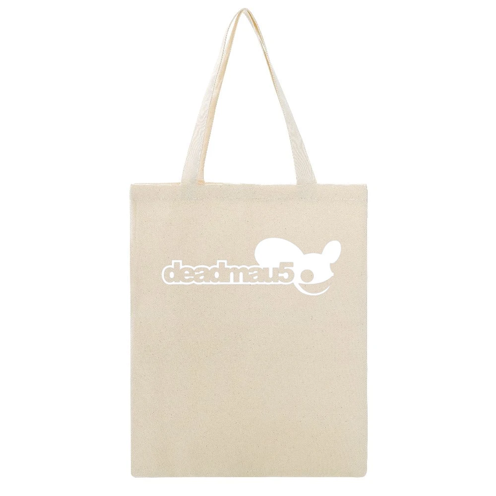 deadmau5 dead mouse electro-house music Disc jockey DJ Beige Canvas Tote Shopping Bag