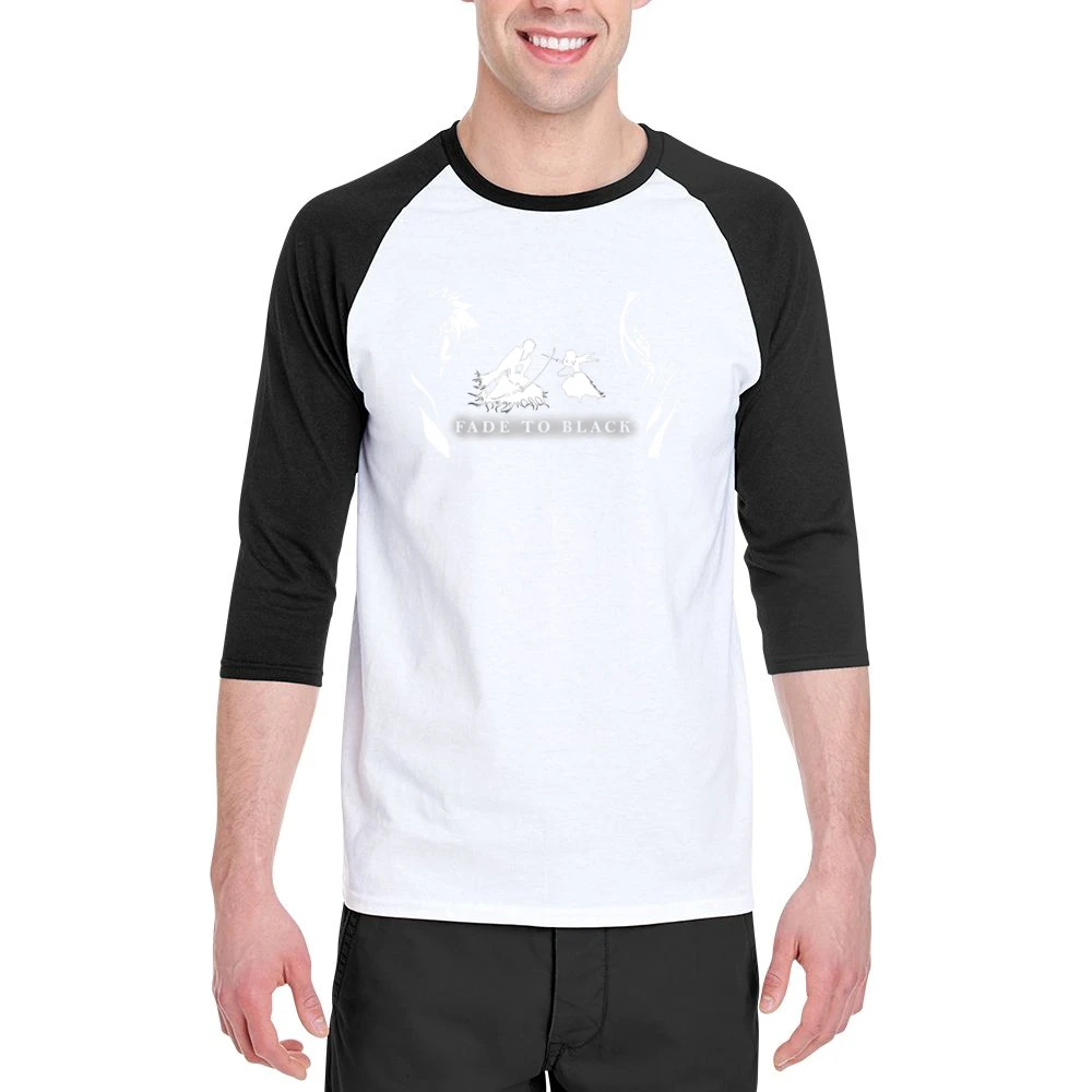 fade to black Ichigo kurosaki kuchiki Rukia Soul society shinigami Sil Men 3/4 Sleeve T-Shirt