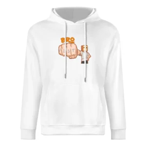 funny bro fist European Size Men Hoodie