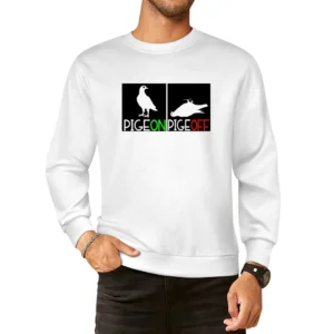 funny pigeon pige off birds European Size Pullover Sweater