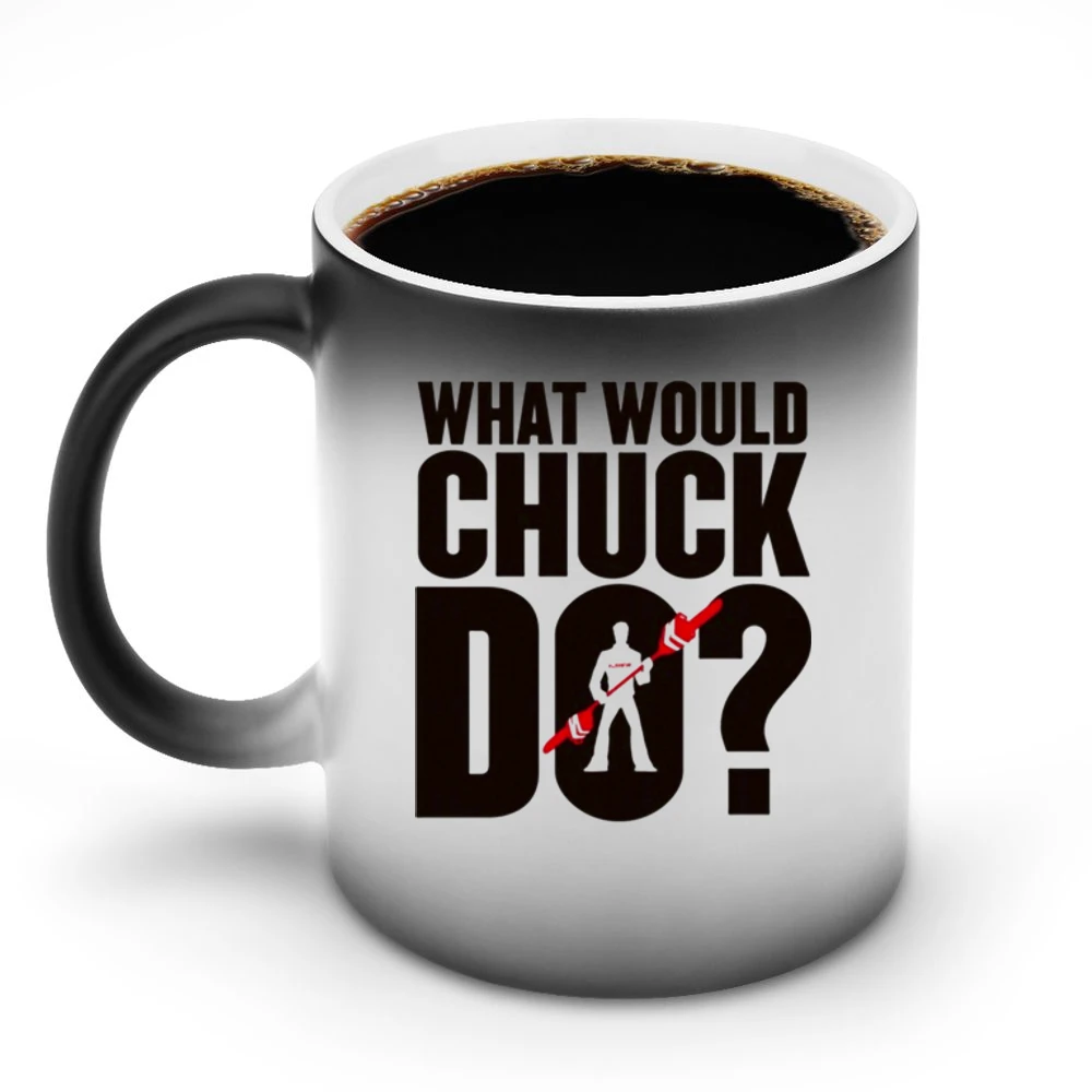 funny typography chuck norris saying dead rising Discoloration Mug
