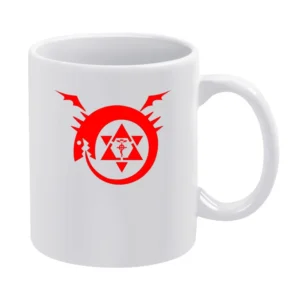 homunculus logo serpent devour it tails fullmetal Alchemist Hiromu Ara White Mug