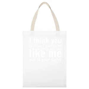 i think you just can not bear to let a gorgeous guy like meout of your White Canvas Tote Shopping Bag