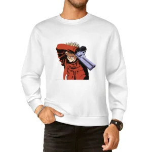 im03 trigun vash the stampede with revolver European Size Pullover Sweater