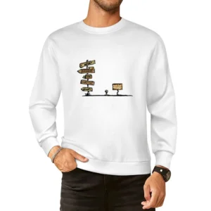 life choice fame glory big success money fortune or really cool water European Size Pullover Sweater