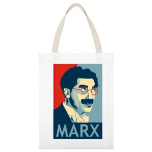 marx White Canvas Tote Shopping Bag