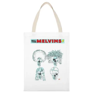 meet The Melvins american rock band t-shirt White Canvas Tote Shopping Bag