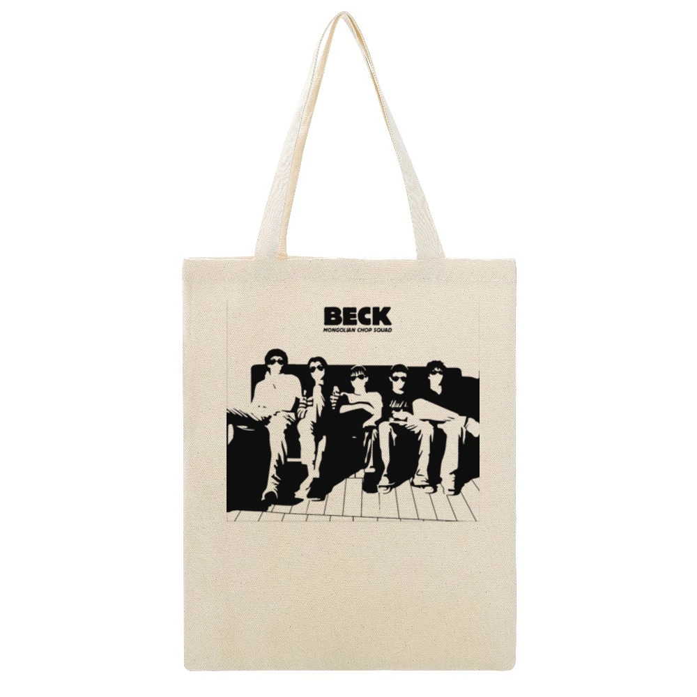 member beck mengolian chop squad manga Beige Canvas Tote Shopping Bag