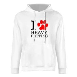pet lover paw print animals heavy petting European Size Men Hoodie