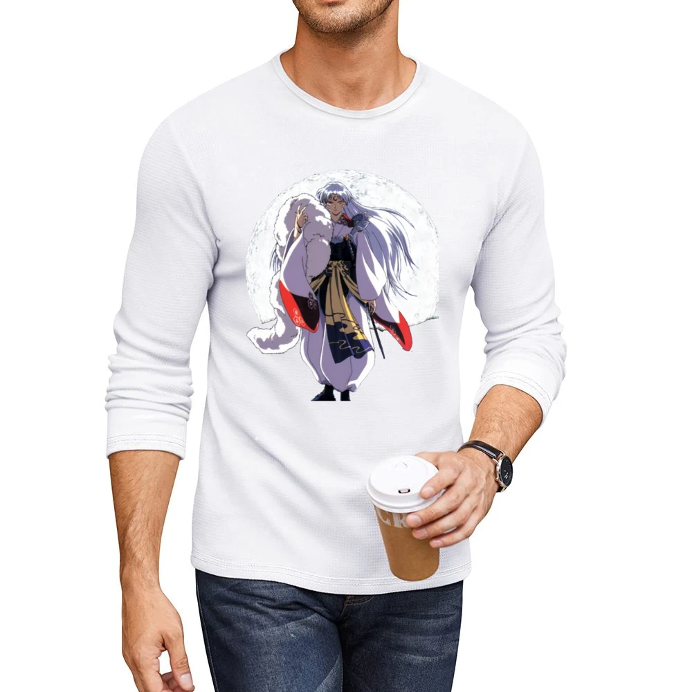 powerful dog Demon Sesshomaru InuYasha's older half-brother Over the m Men CrewNeck Long Sleeve T-Shirt