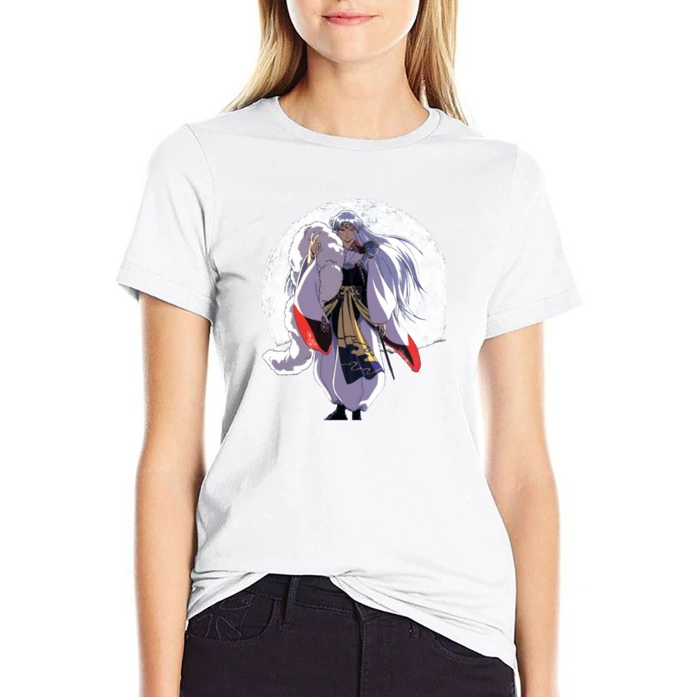 powerful dog Demon Sesshomaru InuYasha's older half-brother Over the m US Size Women Ladies T-shirt