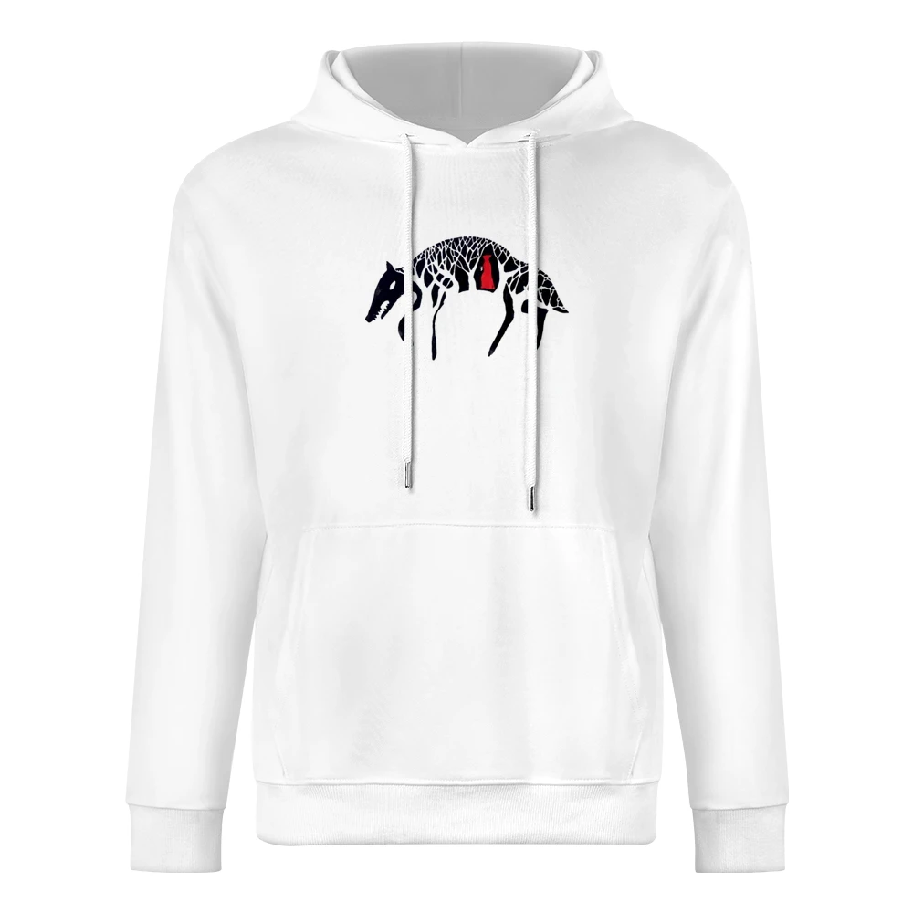 red riding hood the wolf European Size Men Hoodie