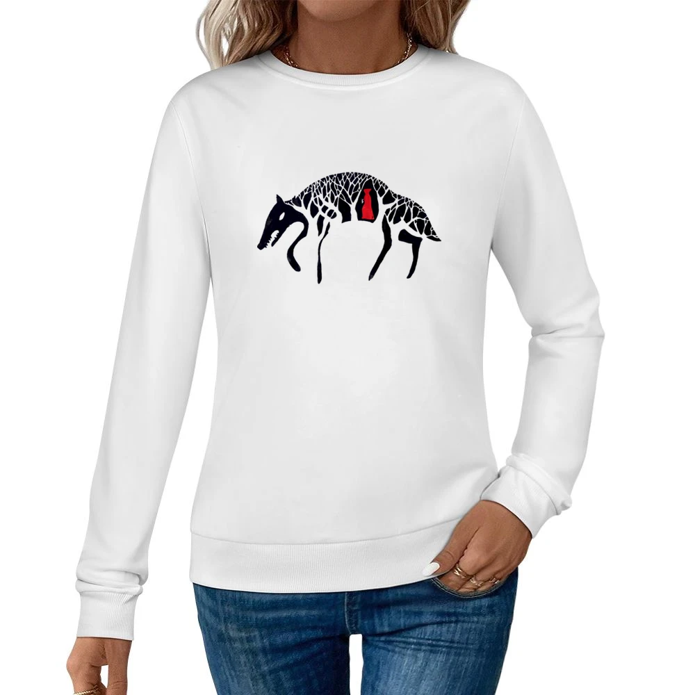 red riding hood the wolf Women Pullover Sweatshirt