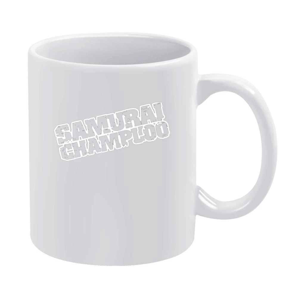 samurai champloo white text logo anime manga White Mug