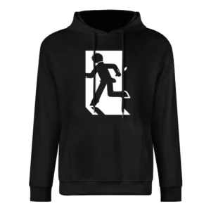 signs running killer assassin funny humor jokes European Size Men Hoodie