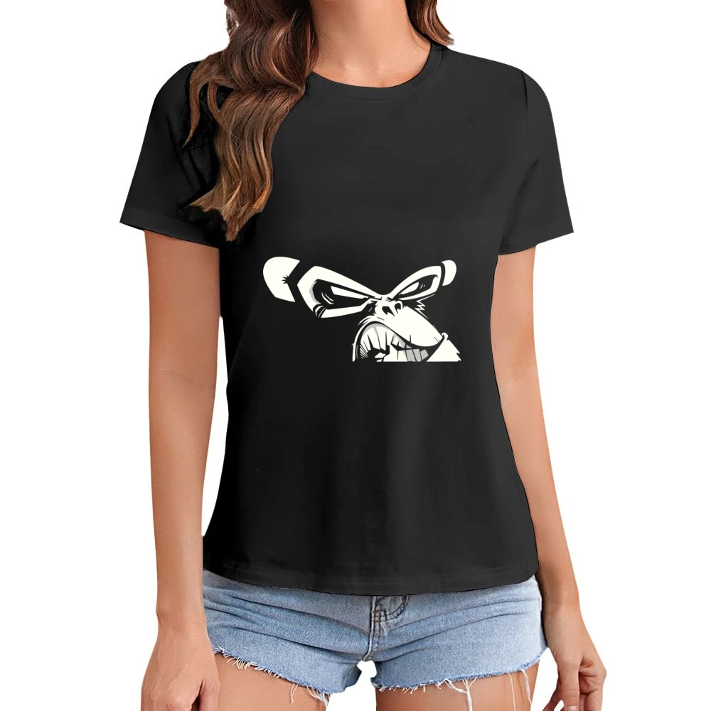 simpanse - smirk ape Asian Size Women Ladies T-shirt