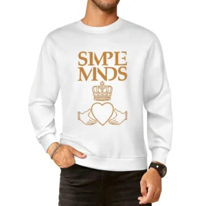 simple minds Scottish rock band European Size Pullover Sweater