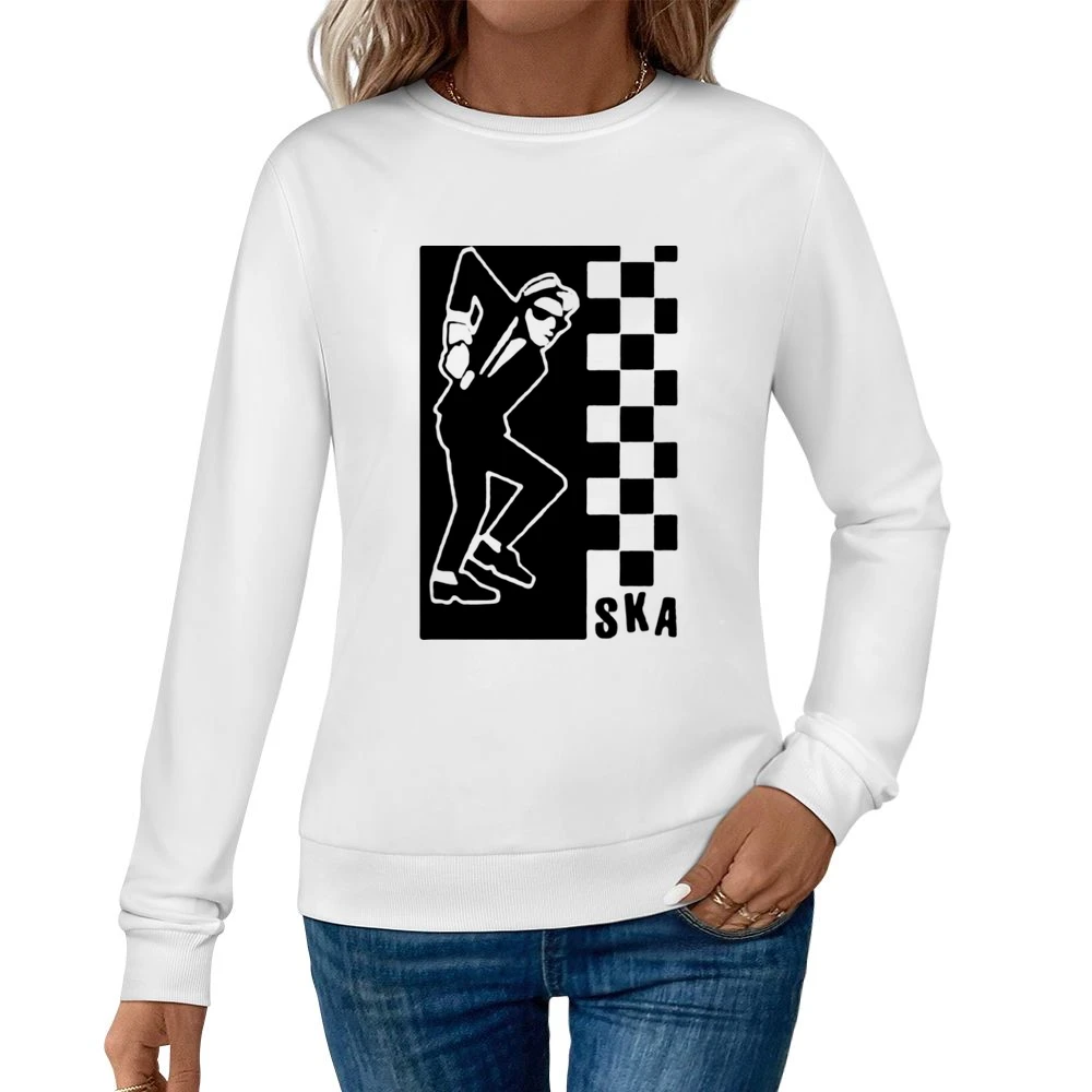 ska dance music Women Pullover Sweatshirt