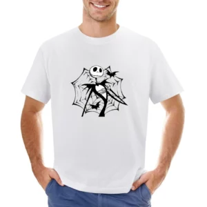 skeleton and the web Asian Size Men T-Shirt
